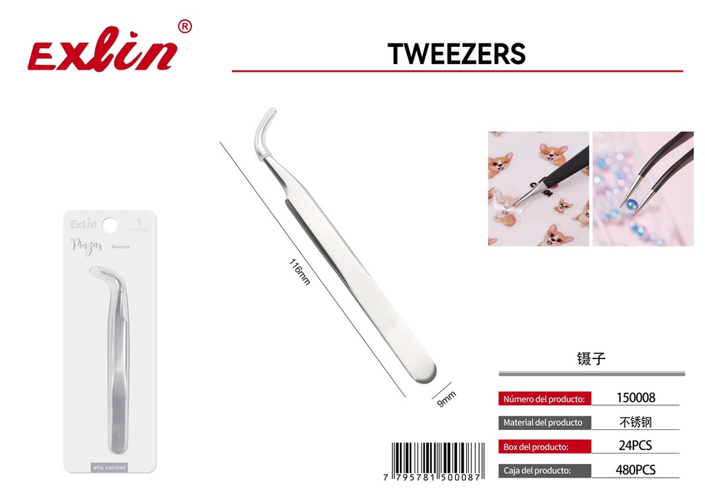 [150008] QZ-A271 Eyebrow Tweezers