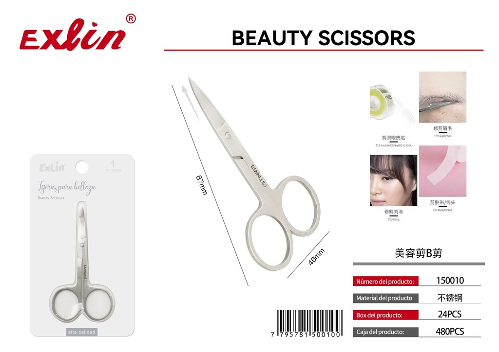 [150010] Eyebrow Scissors QZ-B007-Z