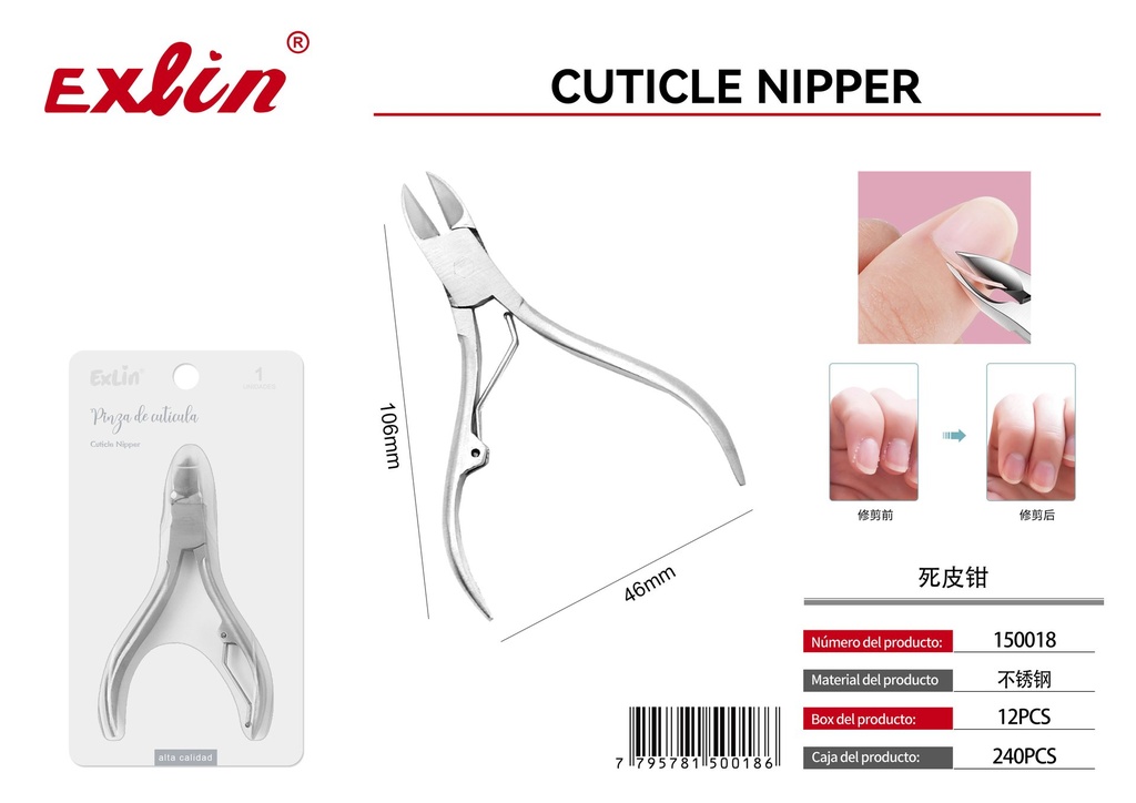 [150018] QZ-F003-1 Pinza para cuticulas