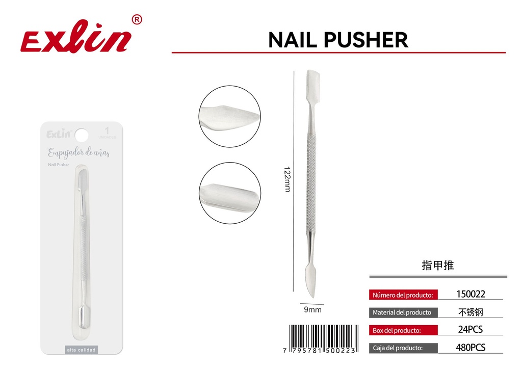 QZ-G020 Empujador de cutículas
