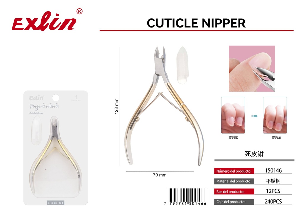 QZ-F074 Pinza de cuticulas