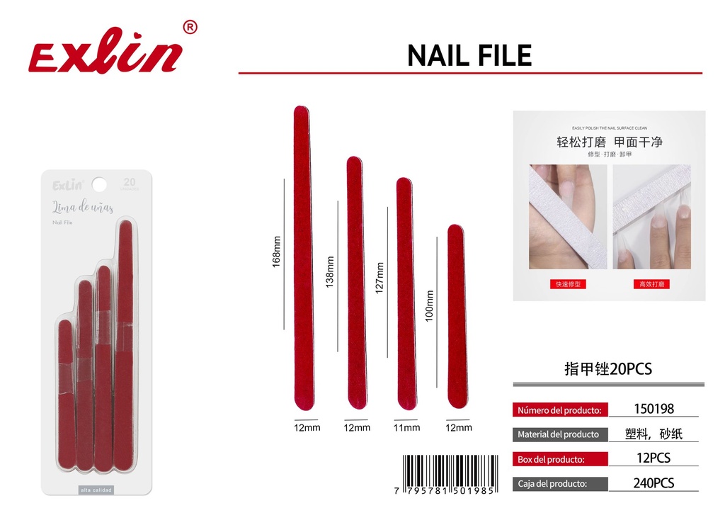 [150198] QZ-J128-4T Nail File