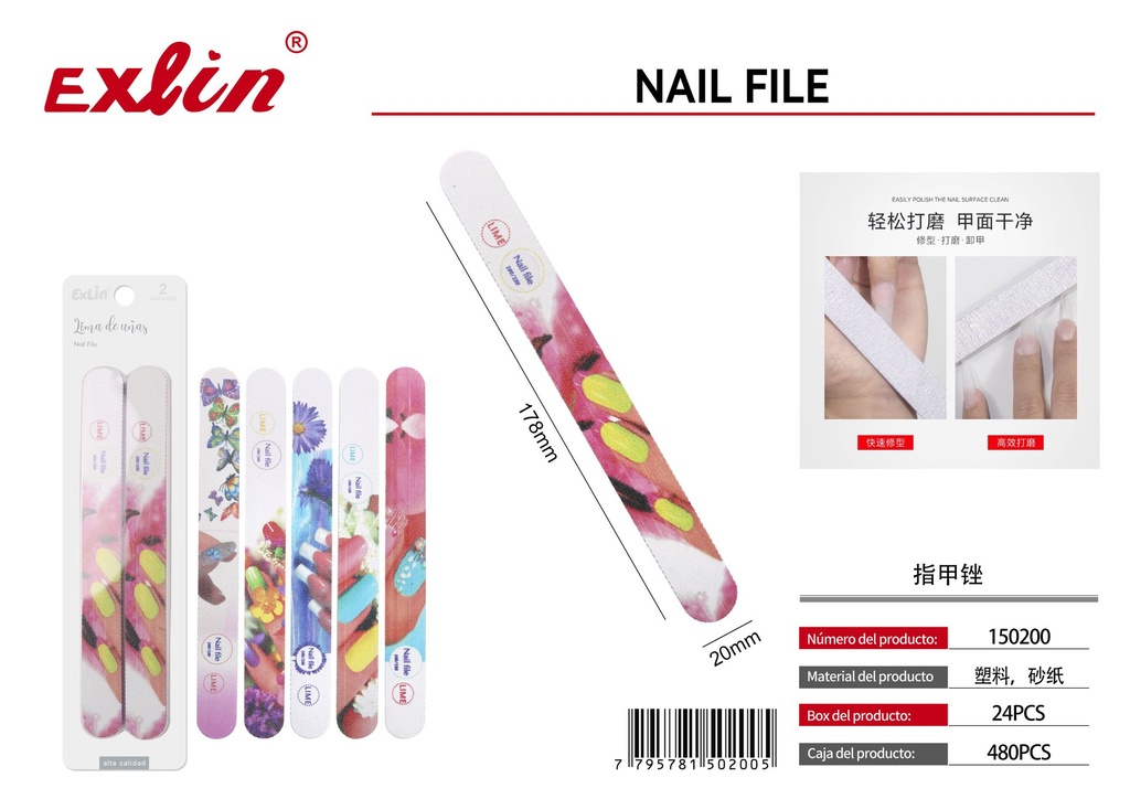 [150200] QZ-J163-2PC Nail File