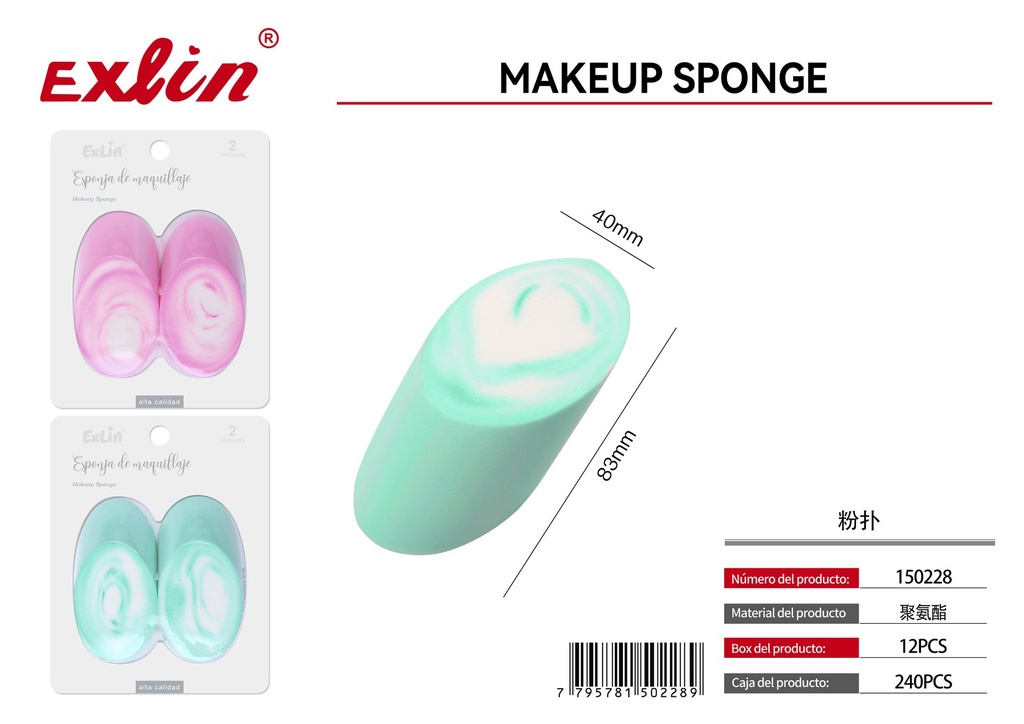 QZ-M135-2PC Makeup Sponge