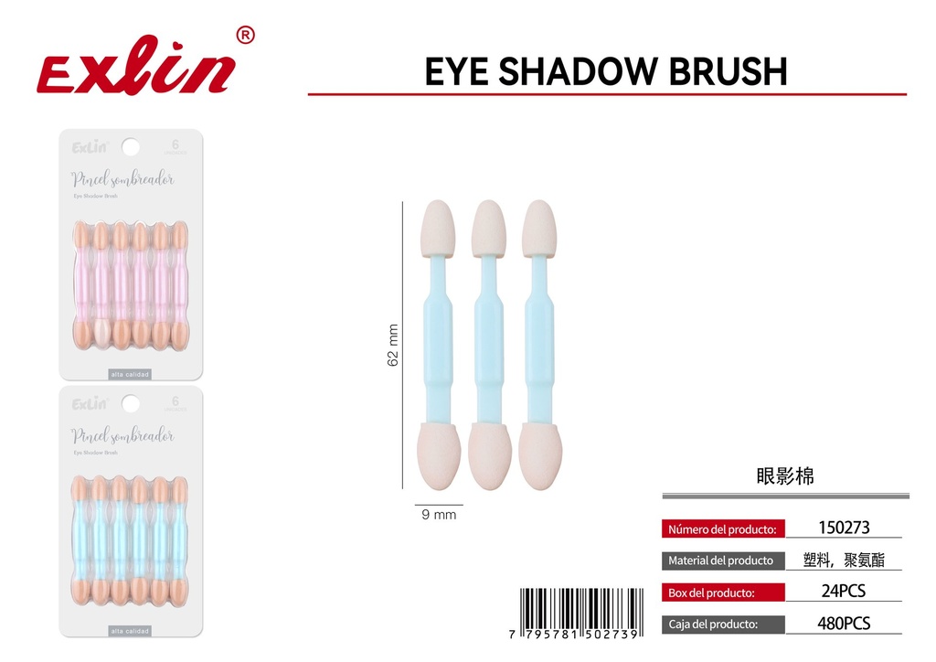 QZ-Q388-6PC Brocha para sombras