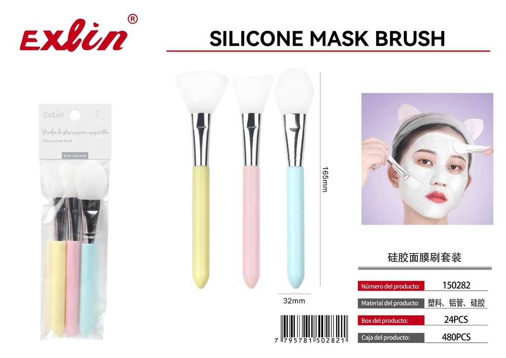 QZ-Q700-3 Silicone Face Mask Brush 3pcs