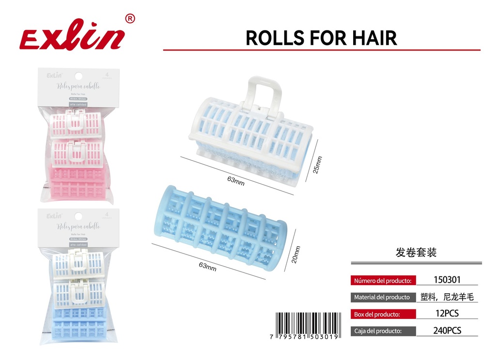 QZ-U069-4T Hair Rollers