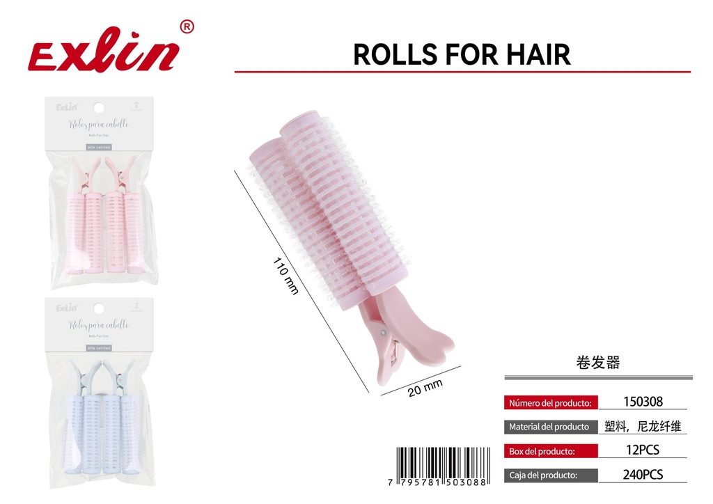 [150308] QZ-U223-2PC Hair Rollers