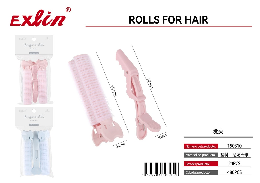[150310] QZ-U291 Rulos para el cabello