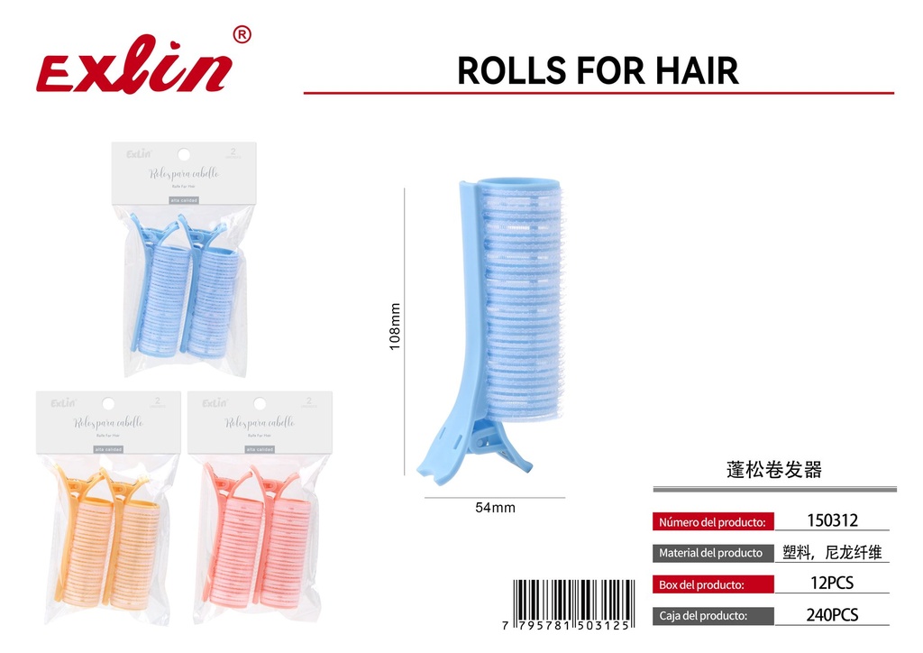 QZ-U400-2PC Hair Rollers