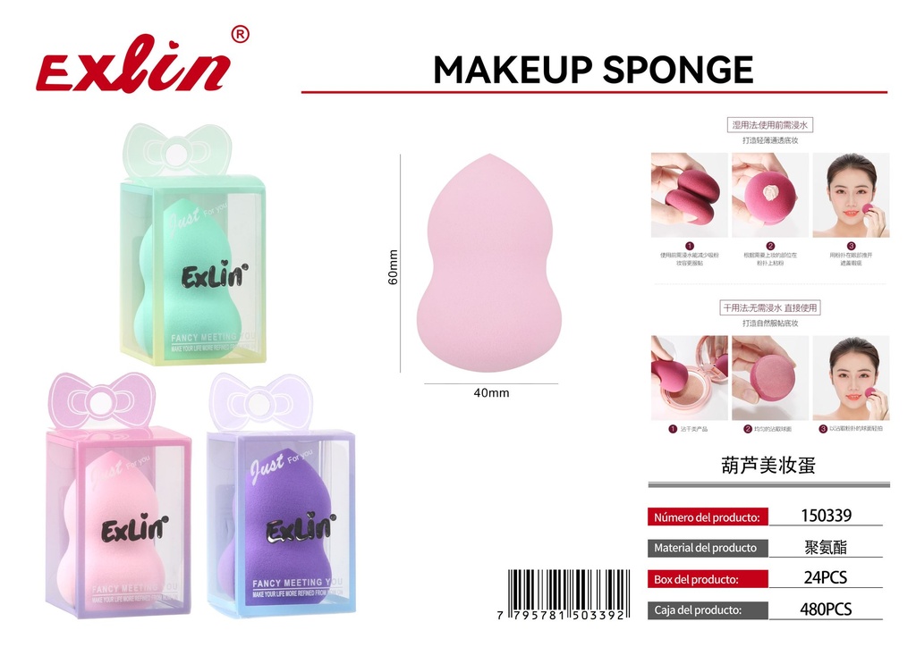 QZ-M337 Esponja Maquillaje