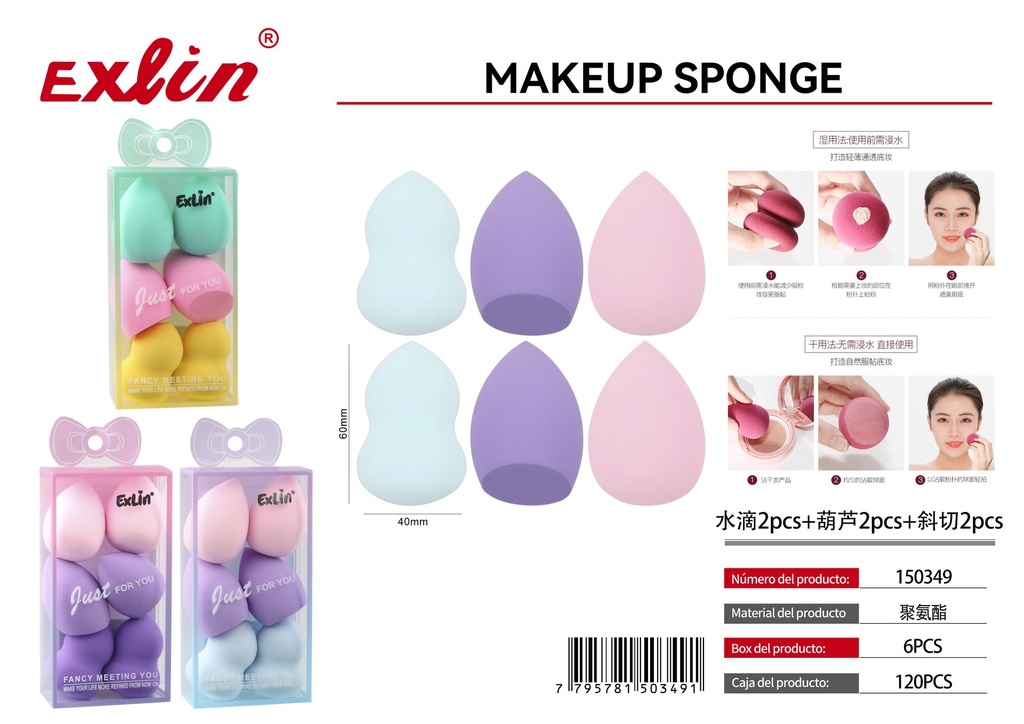 QZ-M347 Esponja Maquillaje