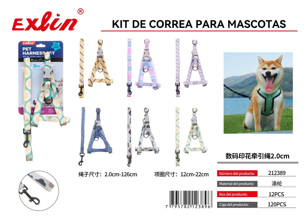 Kit de correa para mascotas