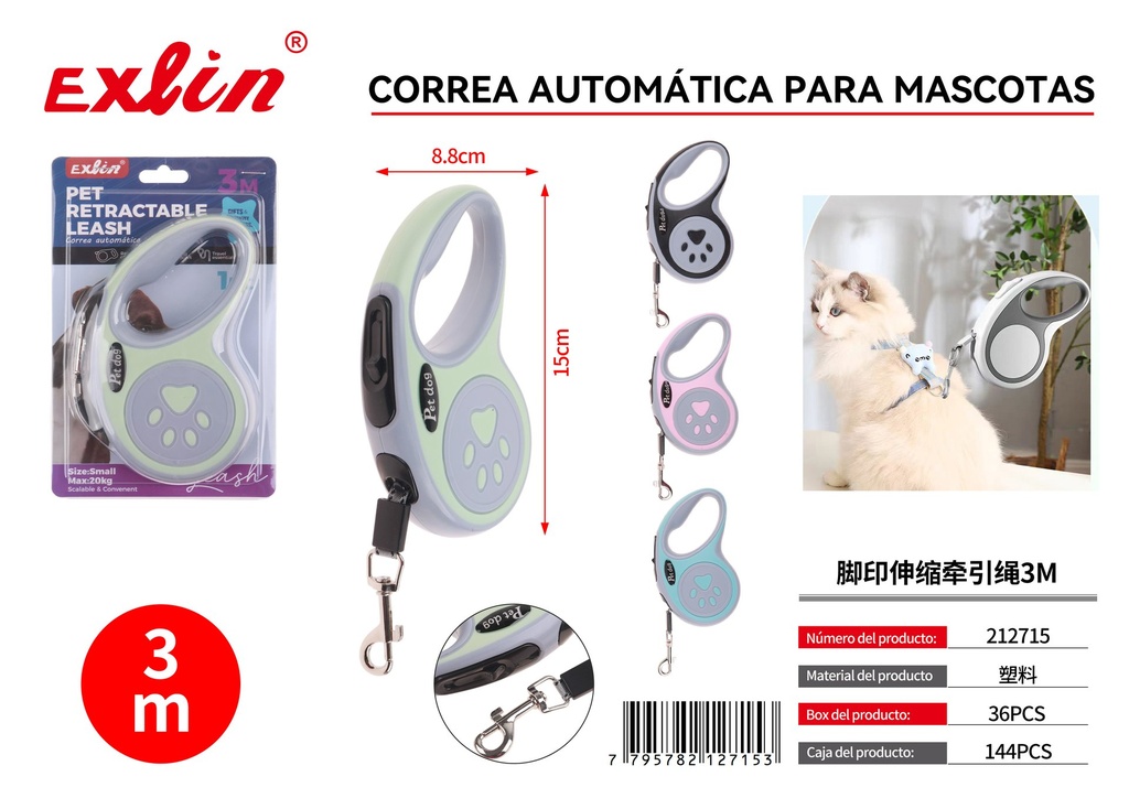 [212715] Correa automatica para mascotas