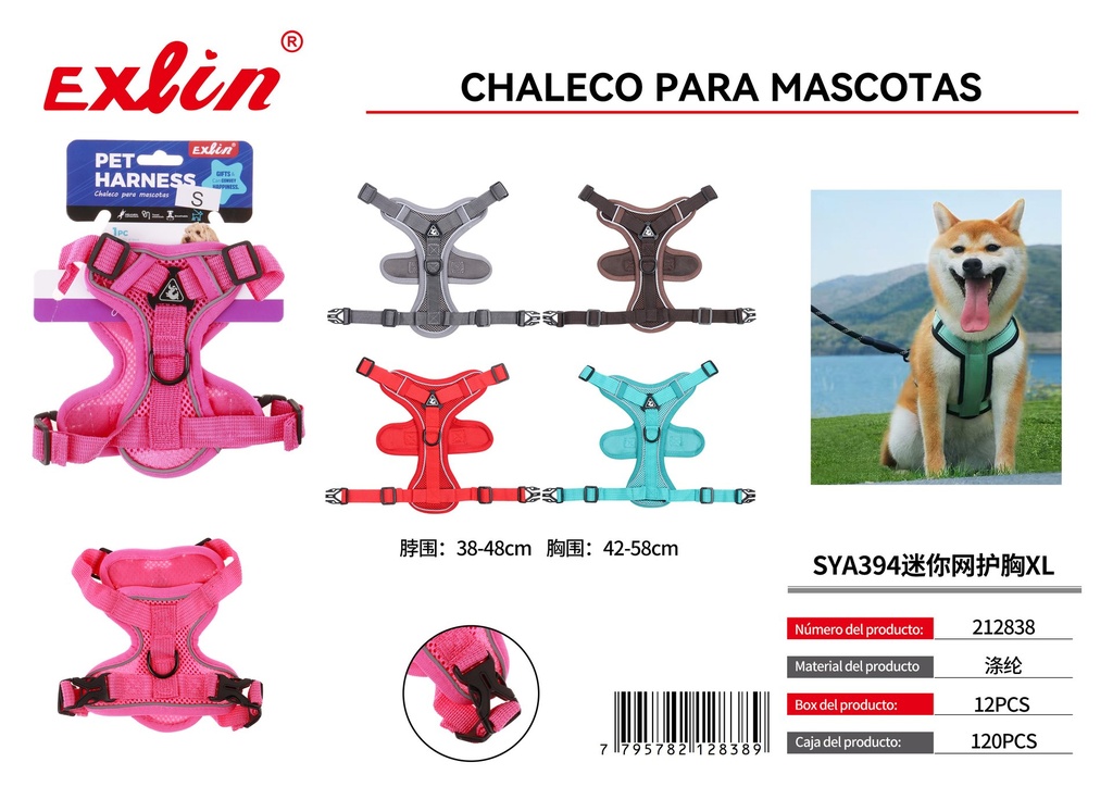 Chaleco para mascotas