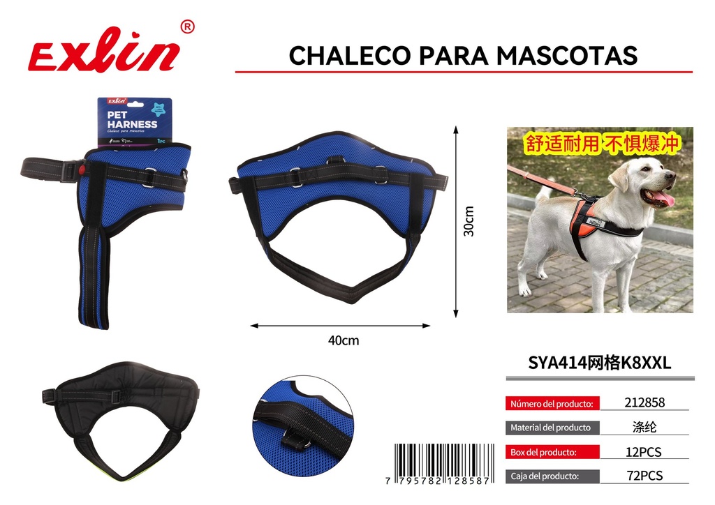 Chaleco para mascotas