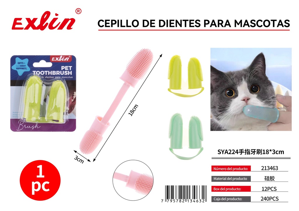 Cepillo de dientes para mascotas