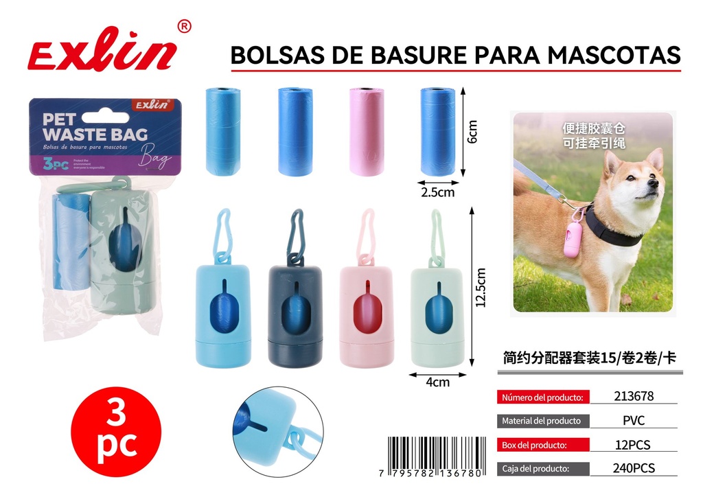 Bolsa de basura para mascotas