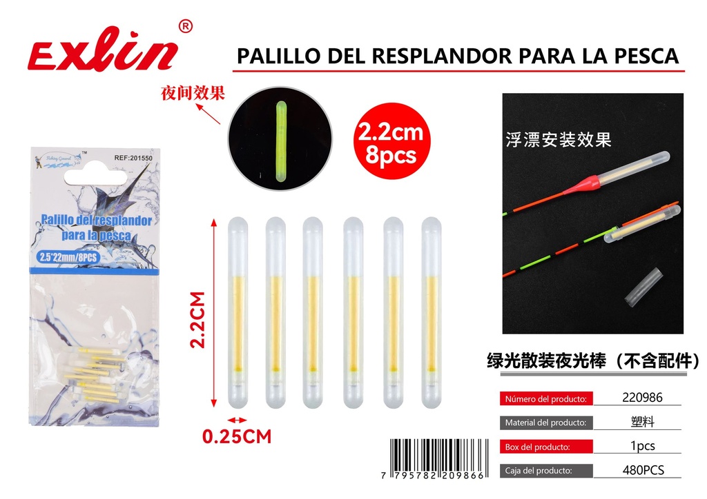 [220986] Bright Light Sticks for Night Fishing