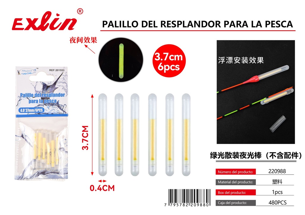 [220988] Bright Light Sticks for Night Fishing
