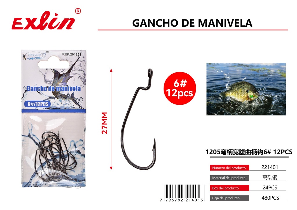 [221401] Gancho de pesca