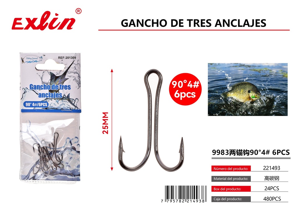 [221493] Double Tip Fishing Hook