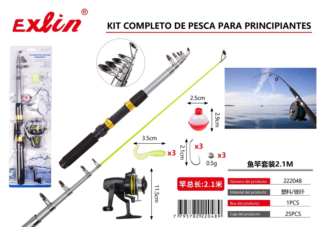 [222048] Complete fishing kit for beginners