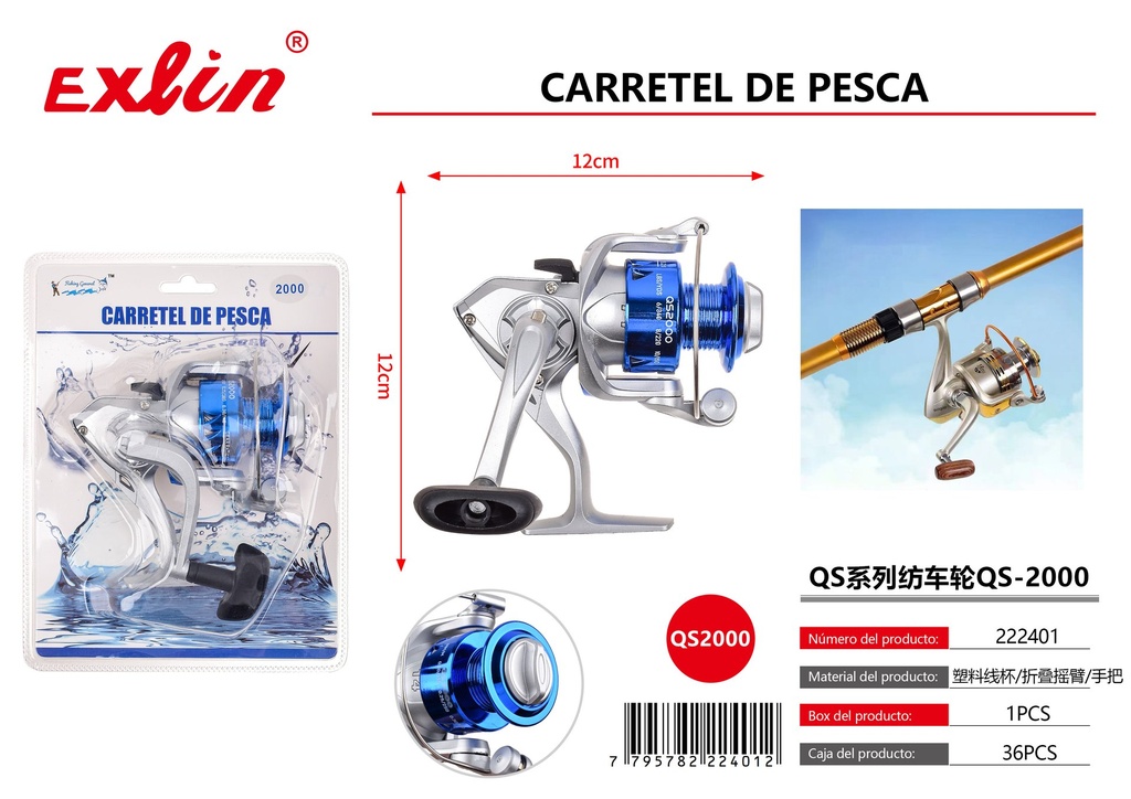 [222401] Carretel para pesca