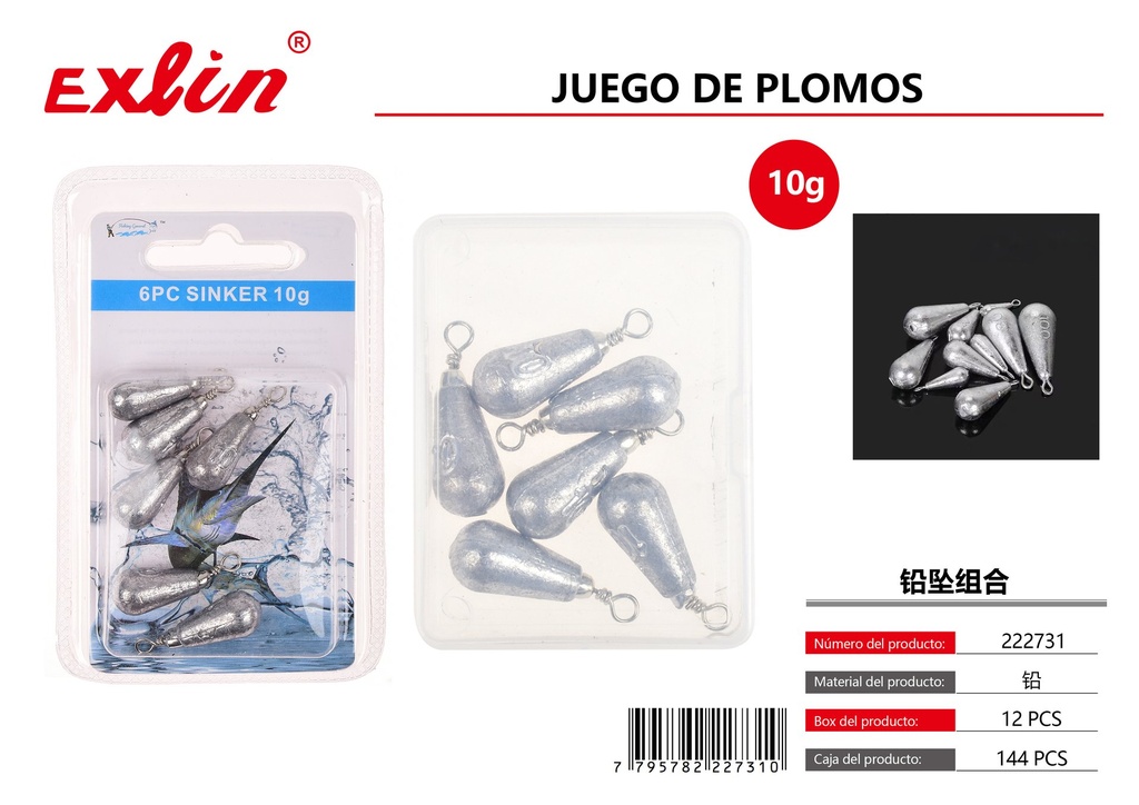 Combinación colgante de plomo