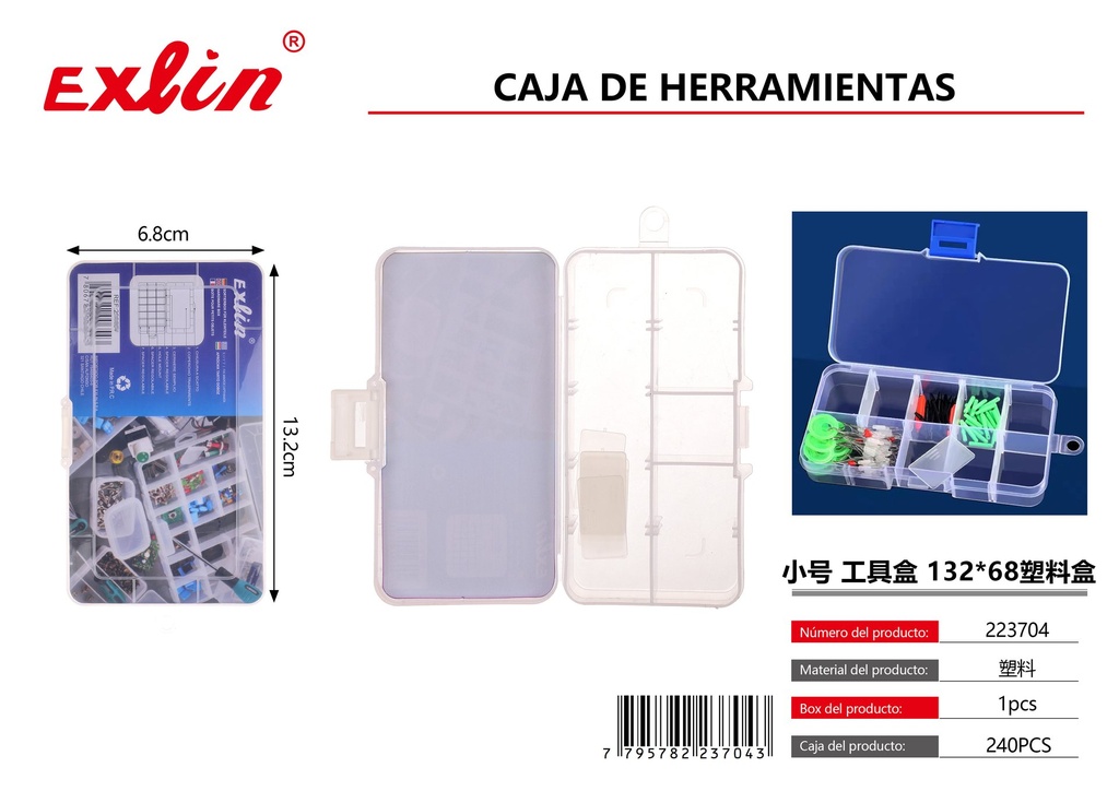[223704] Small Toolbox Plastic Box 132*68*22