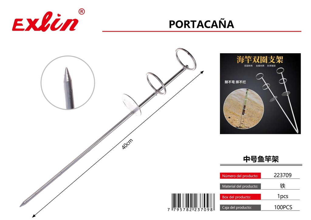 [223709] Medium fishing rod holder 40cm
