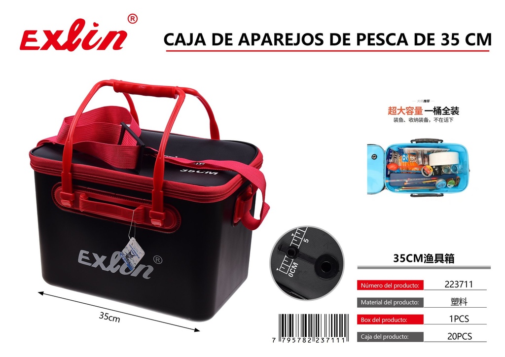 [223711] 35 cm fishing tackle box.