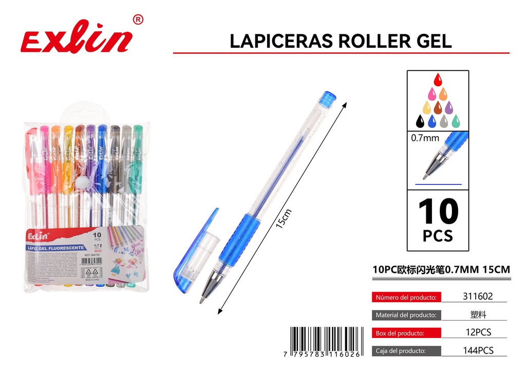 [311602] Lápiz gel FLUORESCENTE