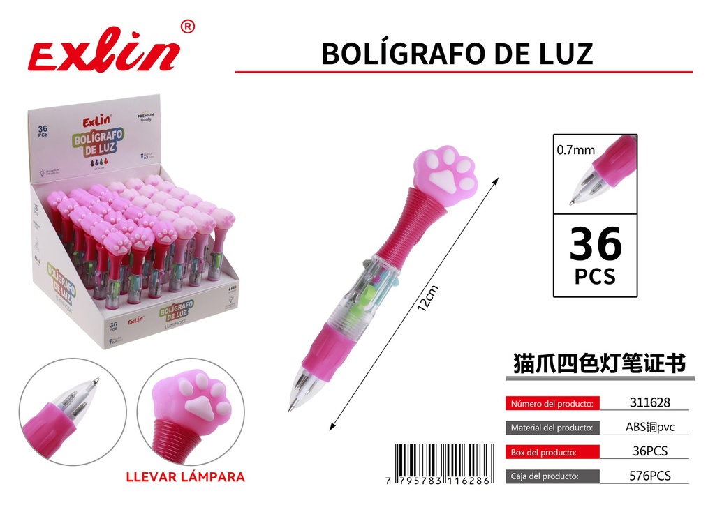 Bolígrafo de luz