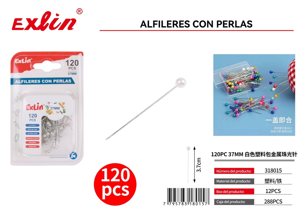 ALFILERES CON PERLAS