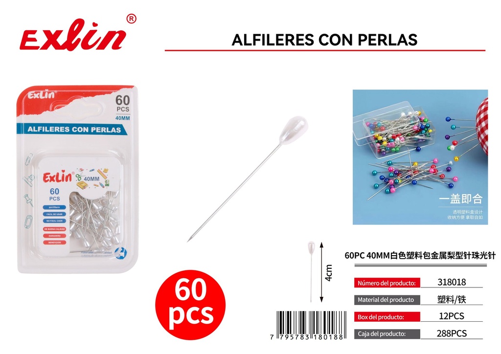 [318018] ALFILERES CON PERLAS