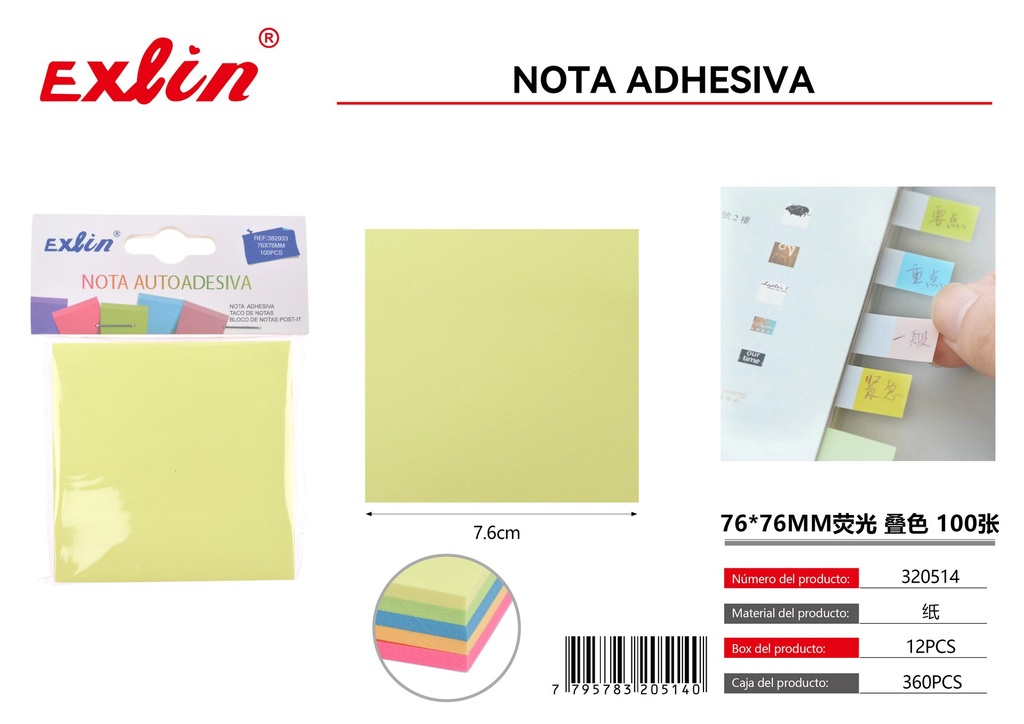 NOTA AUTOADESIVA