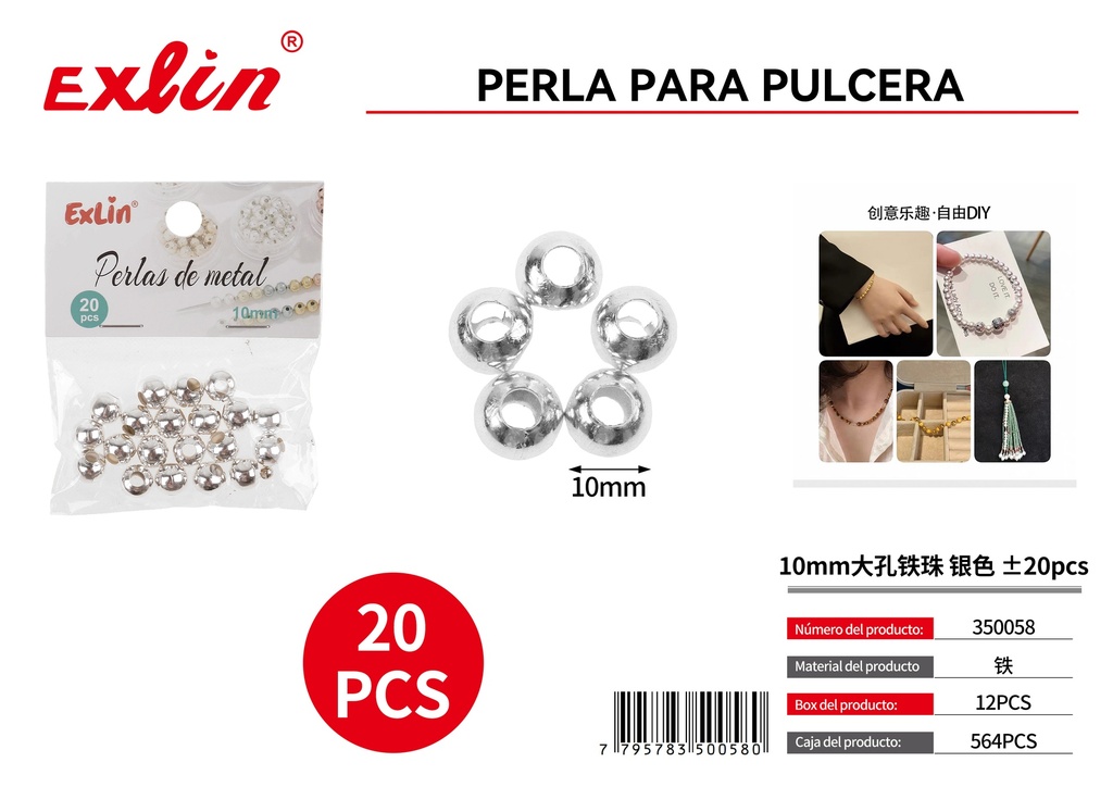 Perla para pulcera