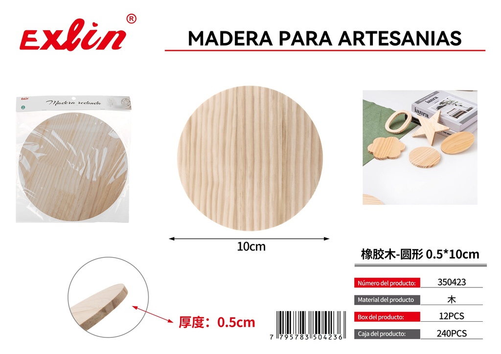 Madera para artesanias