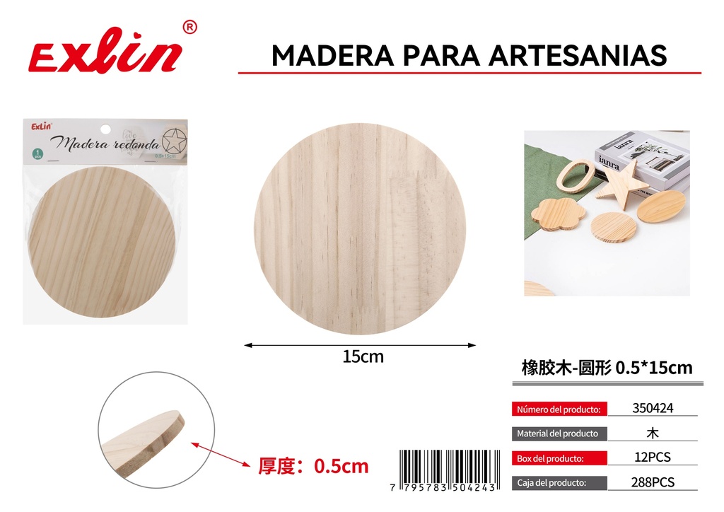 Madera para artesanias