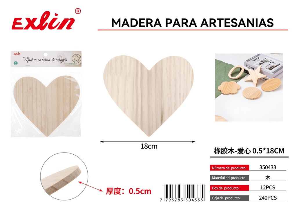 Madera para artesanias