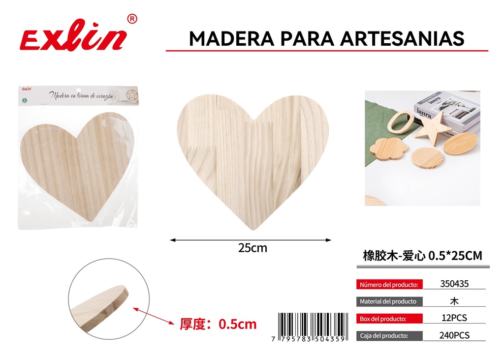 Wood for handicrafts