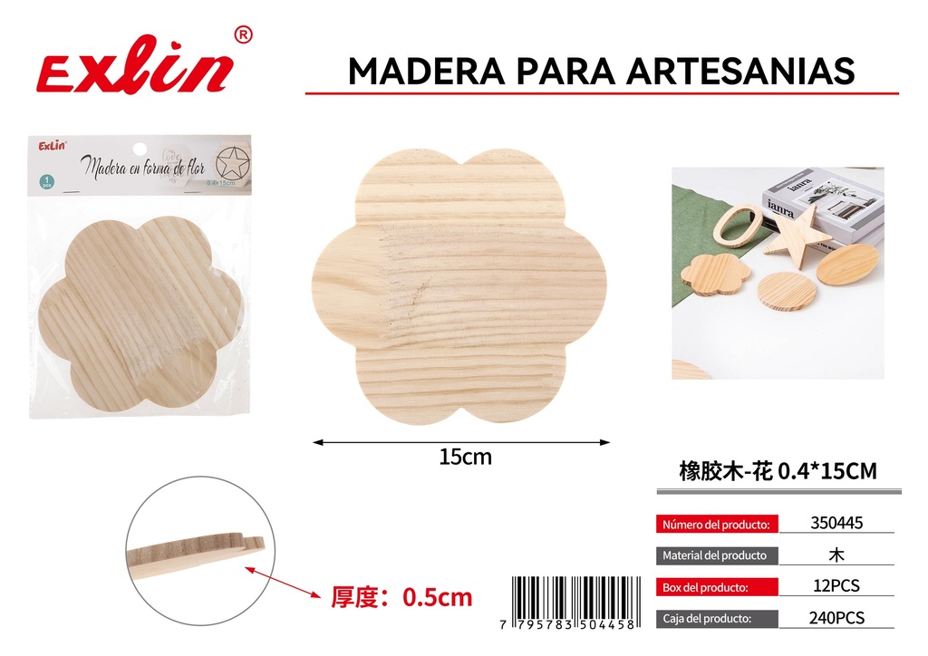 Madera para artesanias
