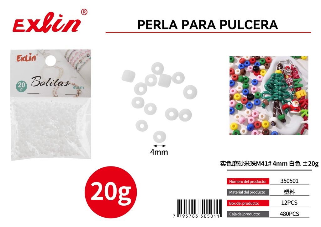 Perla para pulcera