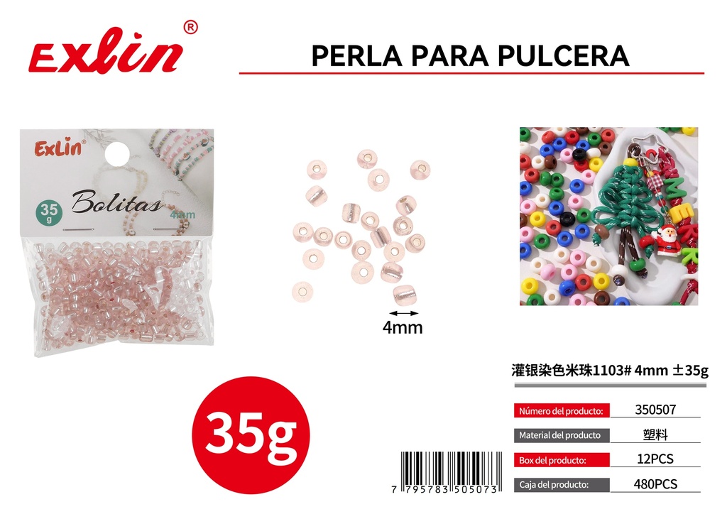 Perla para pulcera
