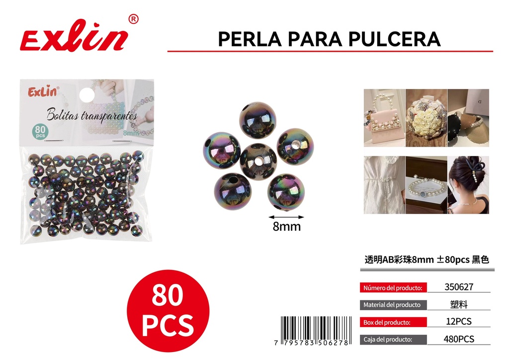 Perla para pulcera