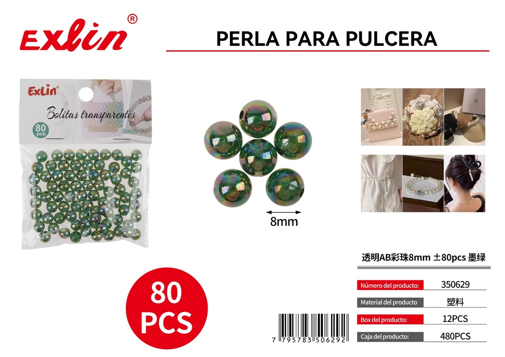 Perla para pulcera