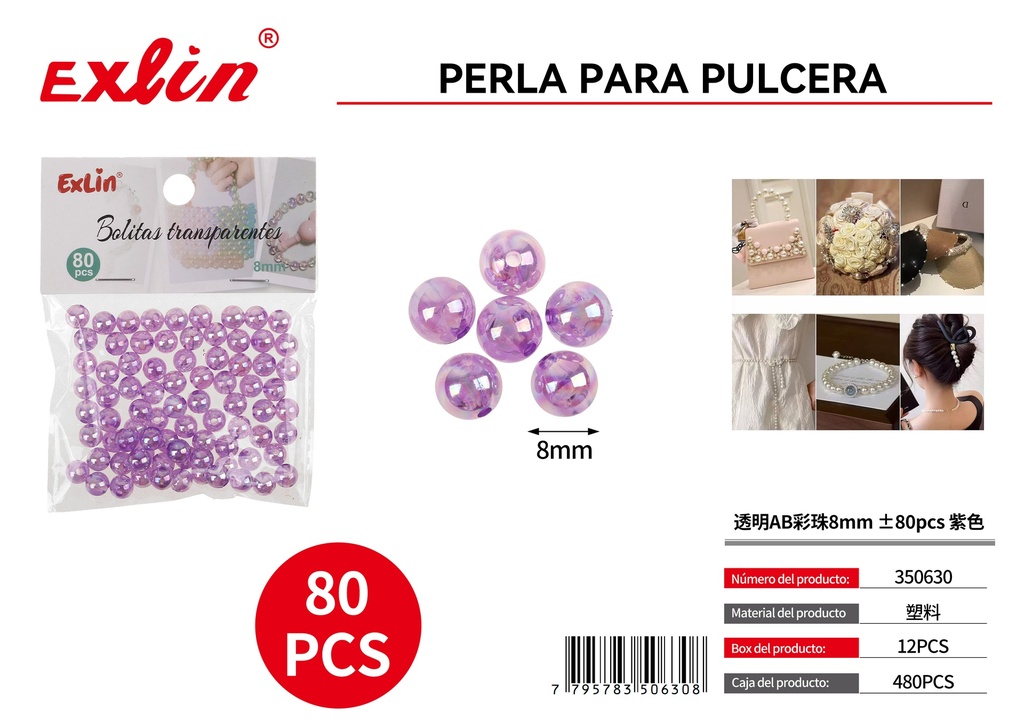 Perla para pulcera