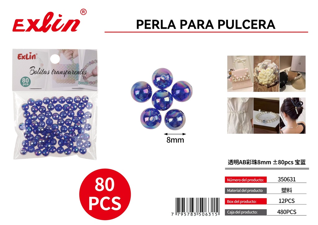 Perla para pulcera