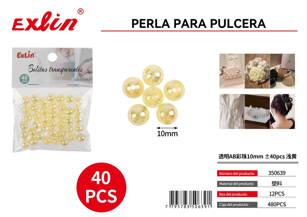 Perla para pulcera